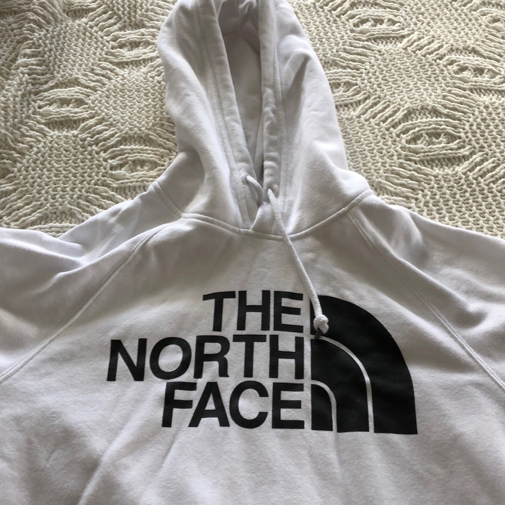 The North Face White Hooded Sweatshirt